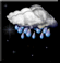 Lluvia dbil, Muy nuboso